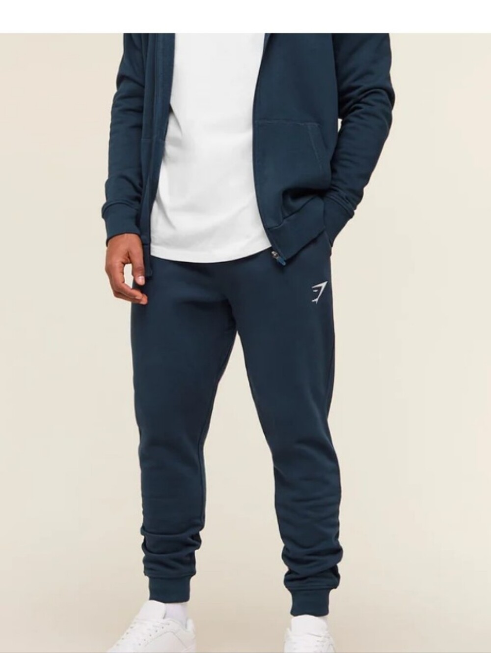 Gymshark Men's Dark Navy Tapered Joggers